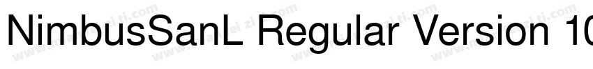 NimbusSanL Regular Version 105字体转换